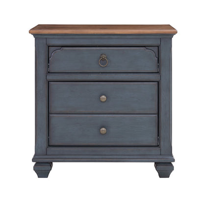 Americana 28" Farmhouse Nightstand with Drawer and Cabinet Storage