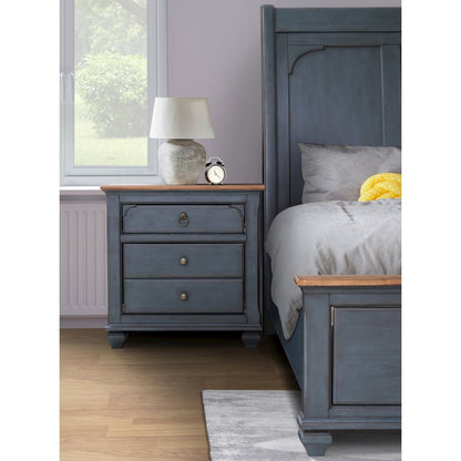 Americana 28" Farmhouse Nightstand with Drawer and Cabinet Storage
