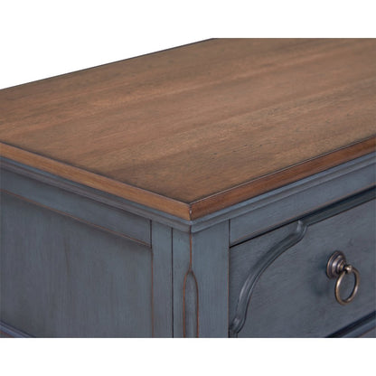Americana 66" Farmhouse Sideboard with Glass Doors & Soft-Close Storage