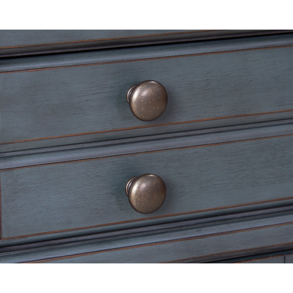 Americana 66" Farmhouse Sideboard with Glass Doors & Soft-Close Storage