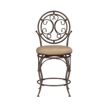 Big and Tall Scroll Circle Back Counter Stool