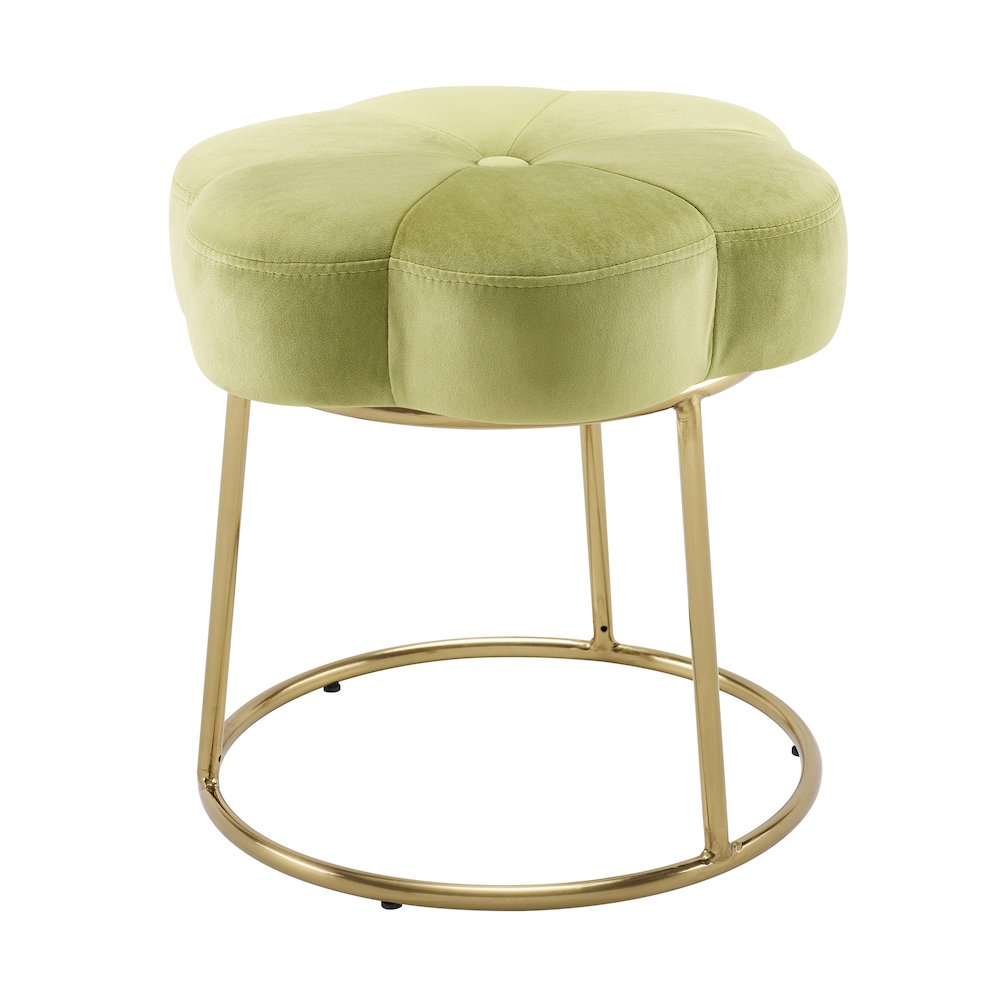 Seraphina Accent Vanity Stool, Green
