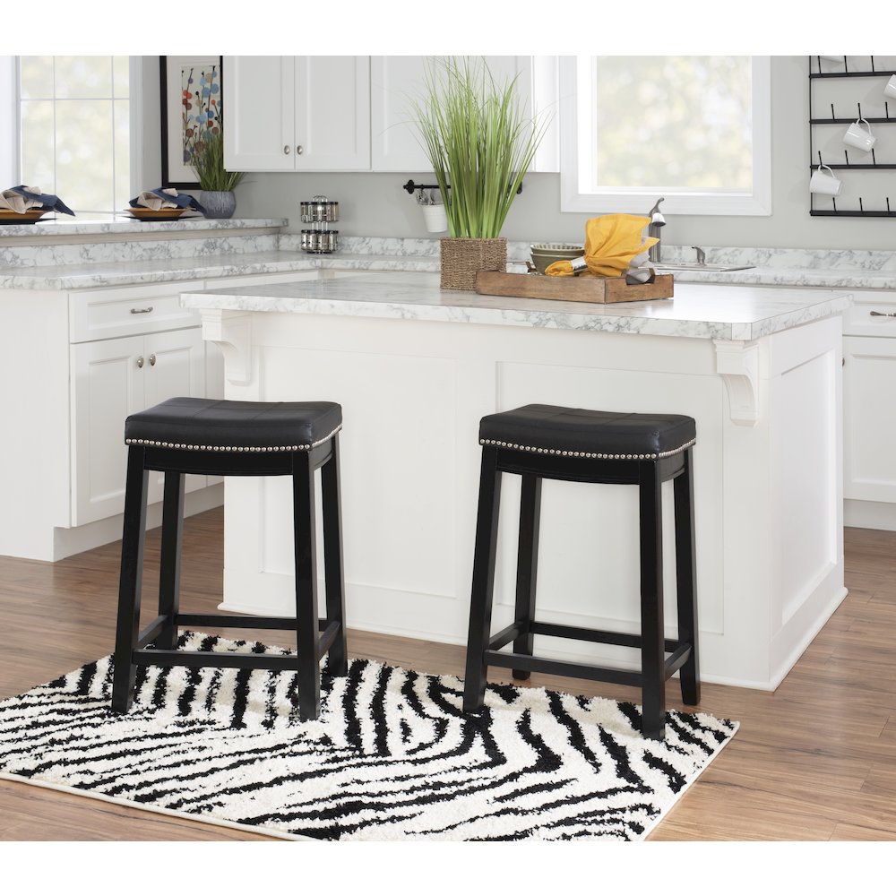 Claridge 2 Pk Black Counter Stool
