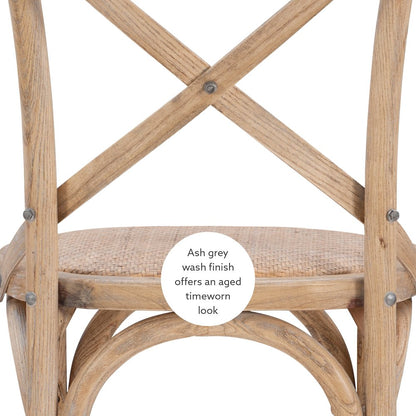 Roxy 30 In Gray Wash Bar Stool