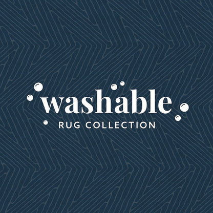 Washable Fuller Blue/Ivory 3x5, Rug