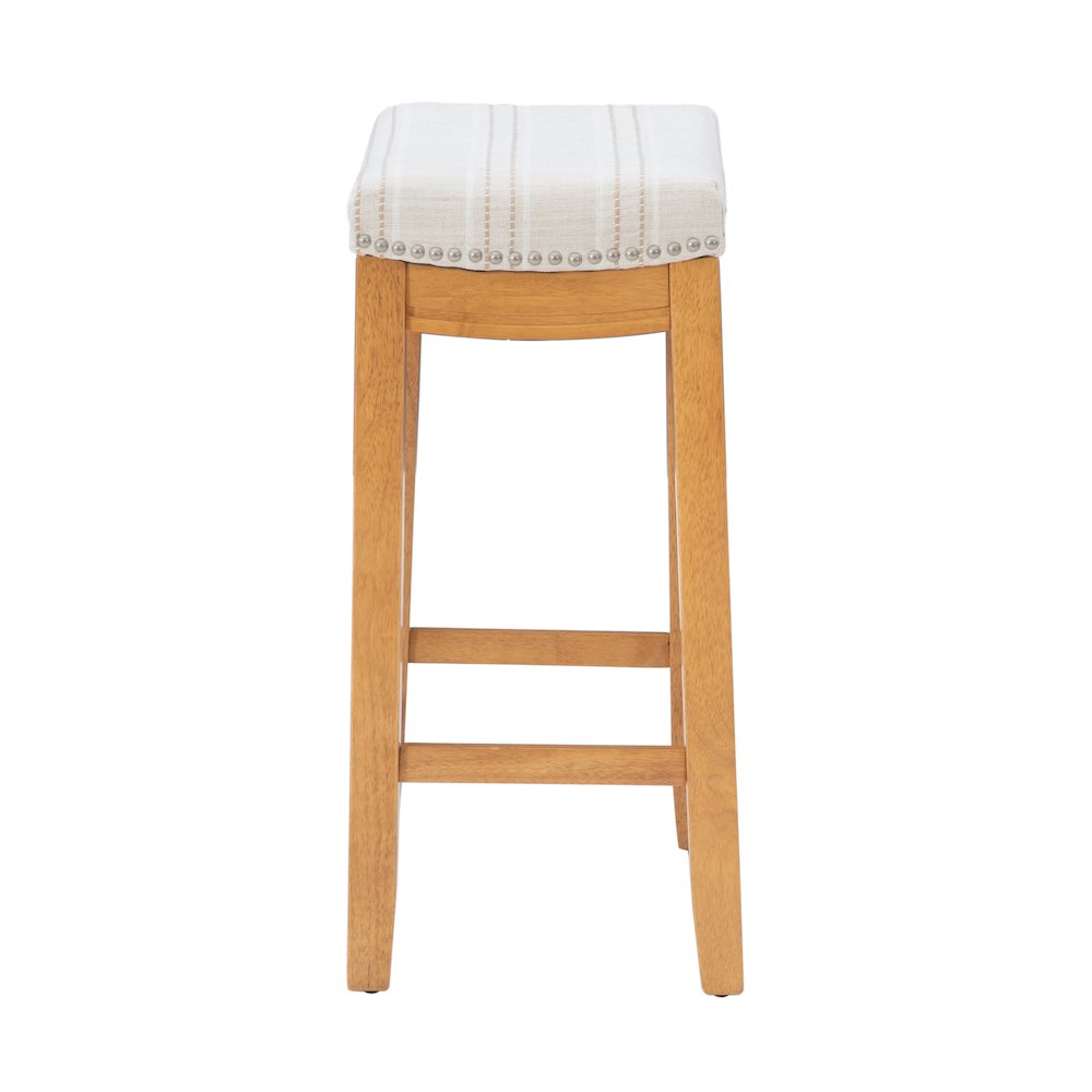 Claridge  Linen Striped Counter Stool