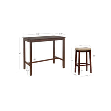 Claridge 3Pc Bar Set Brown Beige