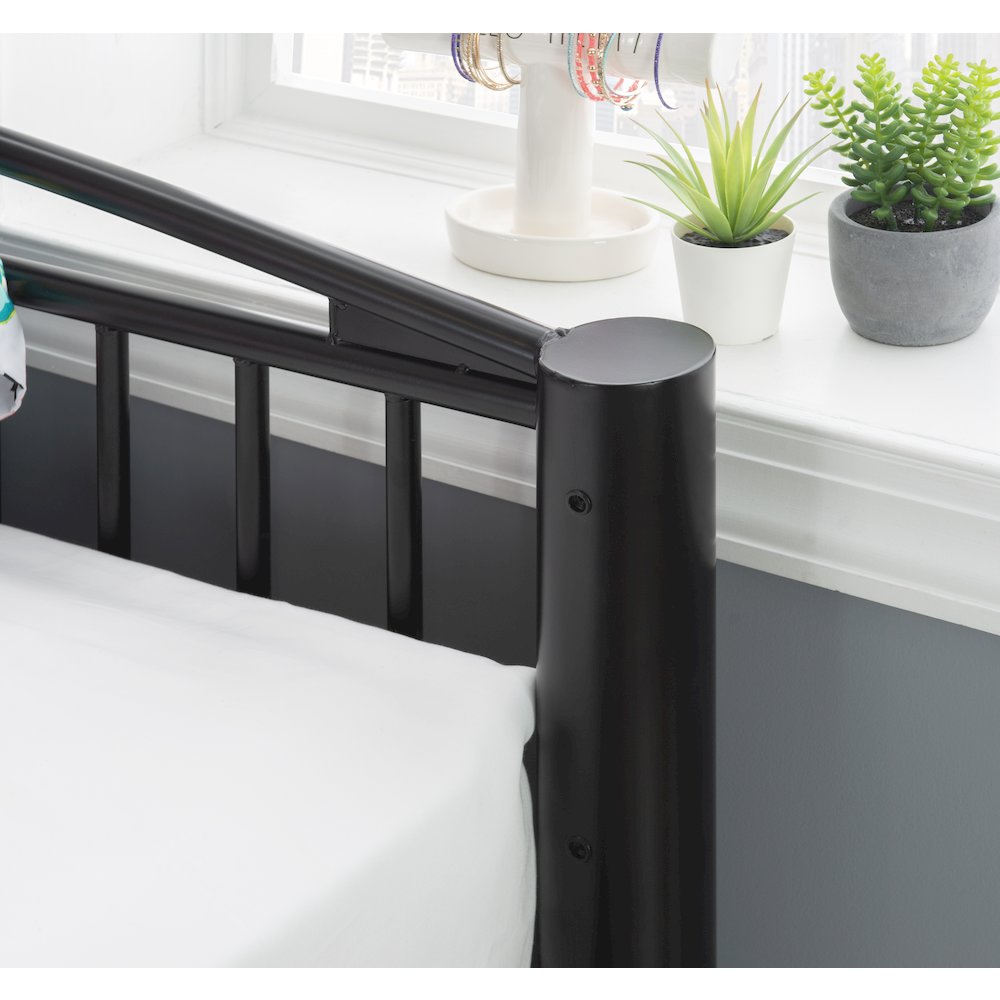 Heavy Metal Black Full Over Full Bunk Bed