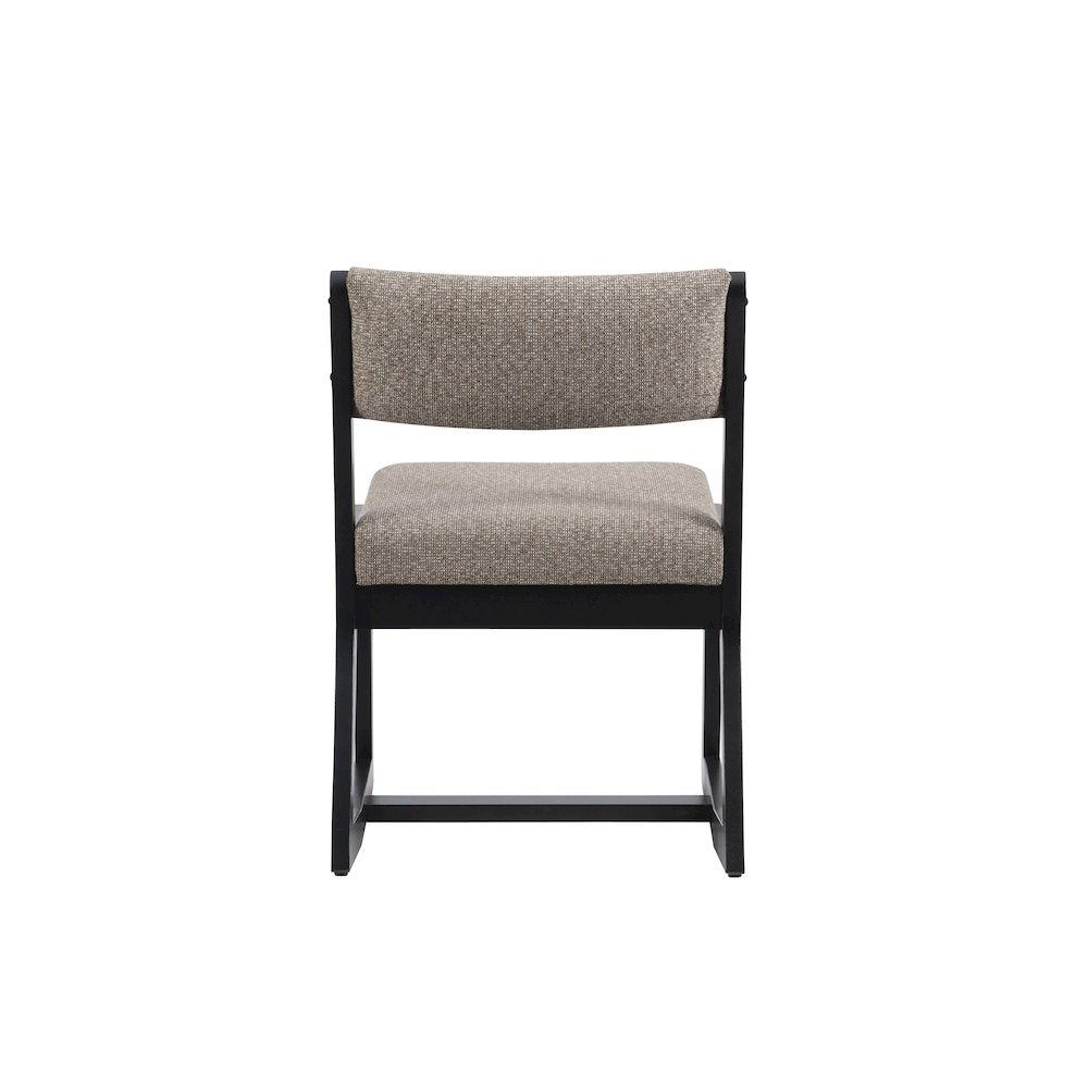 Callum 2 Position Sled Base Chair Black Stone