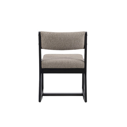 Callum 2 Position Sled Base Chair Black Stone