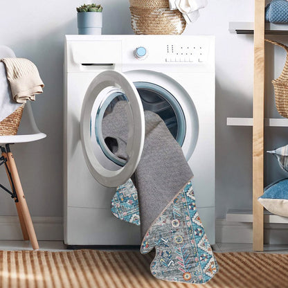 Washable Barron Grey/Green 3x5, Rug
