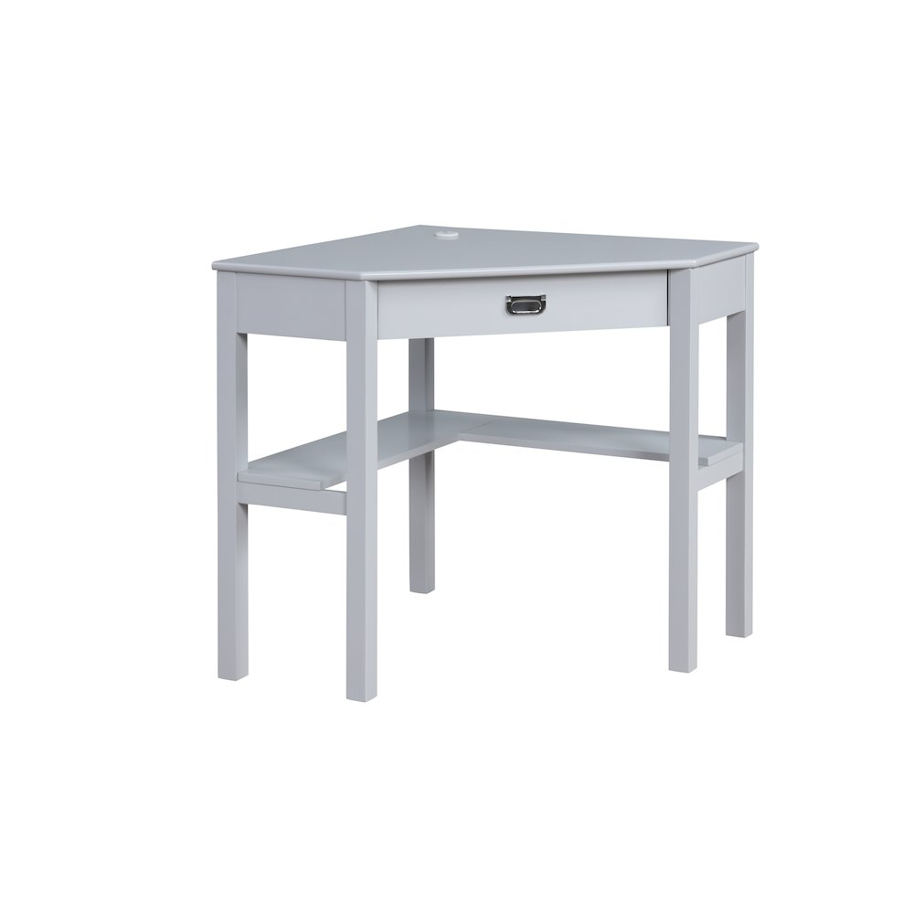 Peggy Corner Desk Gray