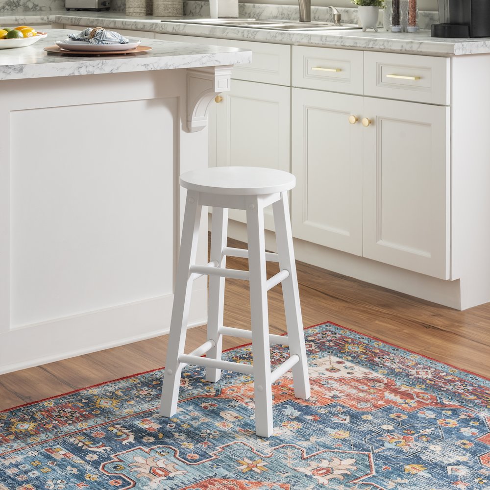 24 Inches Counter Stool White