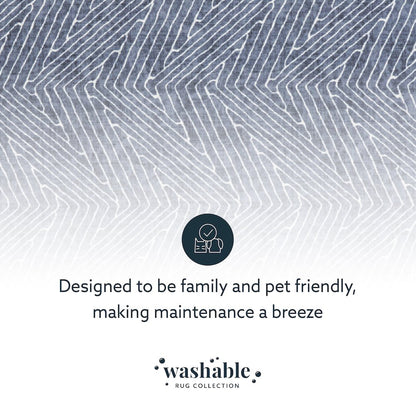 Washable Fuller Grey/Ivory 2x8, Rug