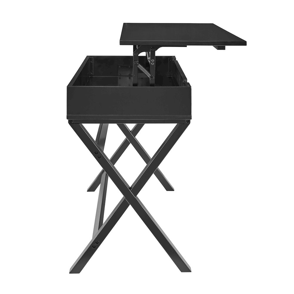 Peggy Lift Top Desk, Black