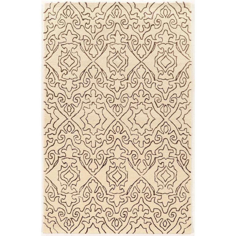 Aspire Wool Kindle Ivory & Charcoal 8x11, Rug