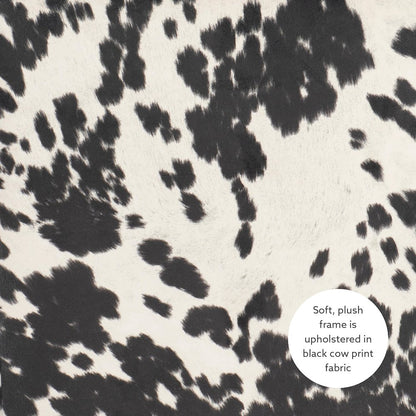 Draper Office Chair, Black And White Cow Print