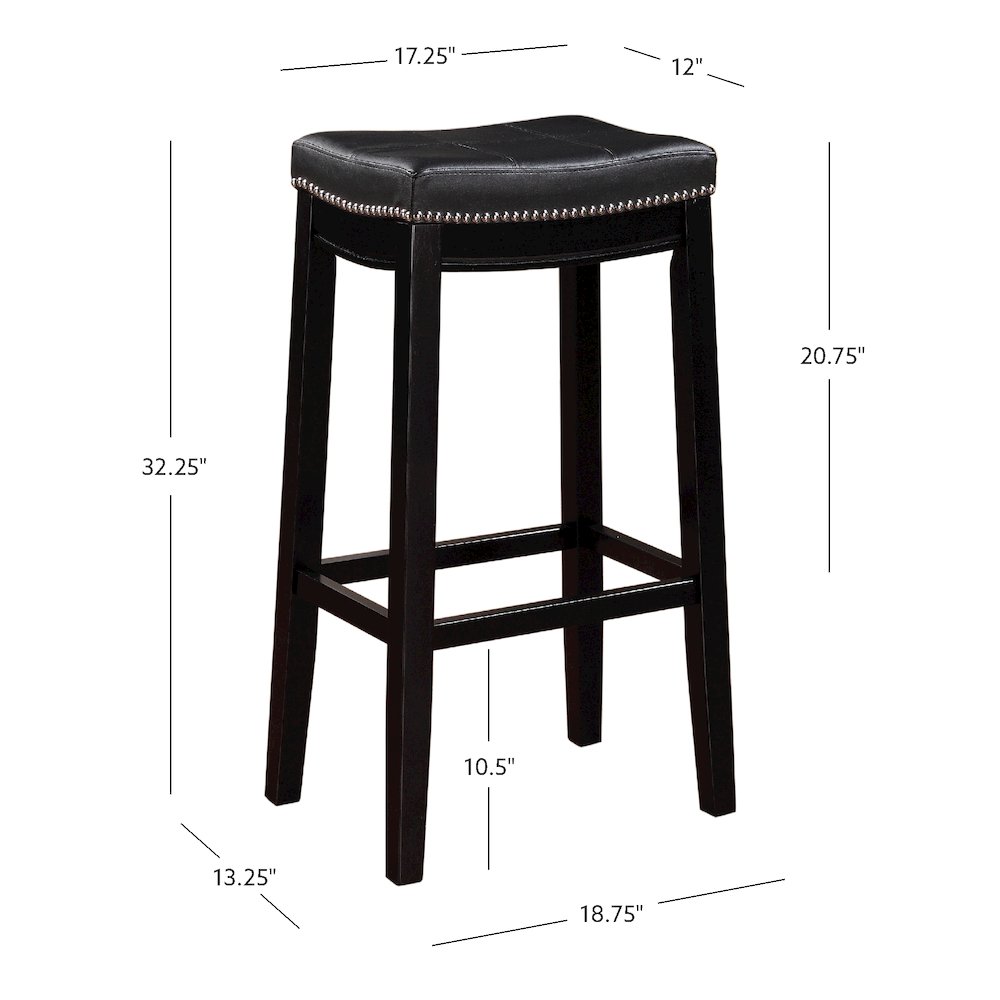 Claridge Black Barstool