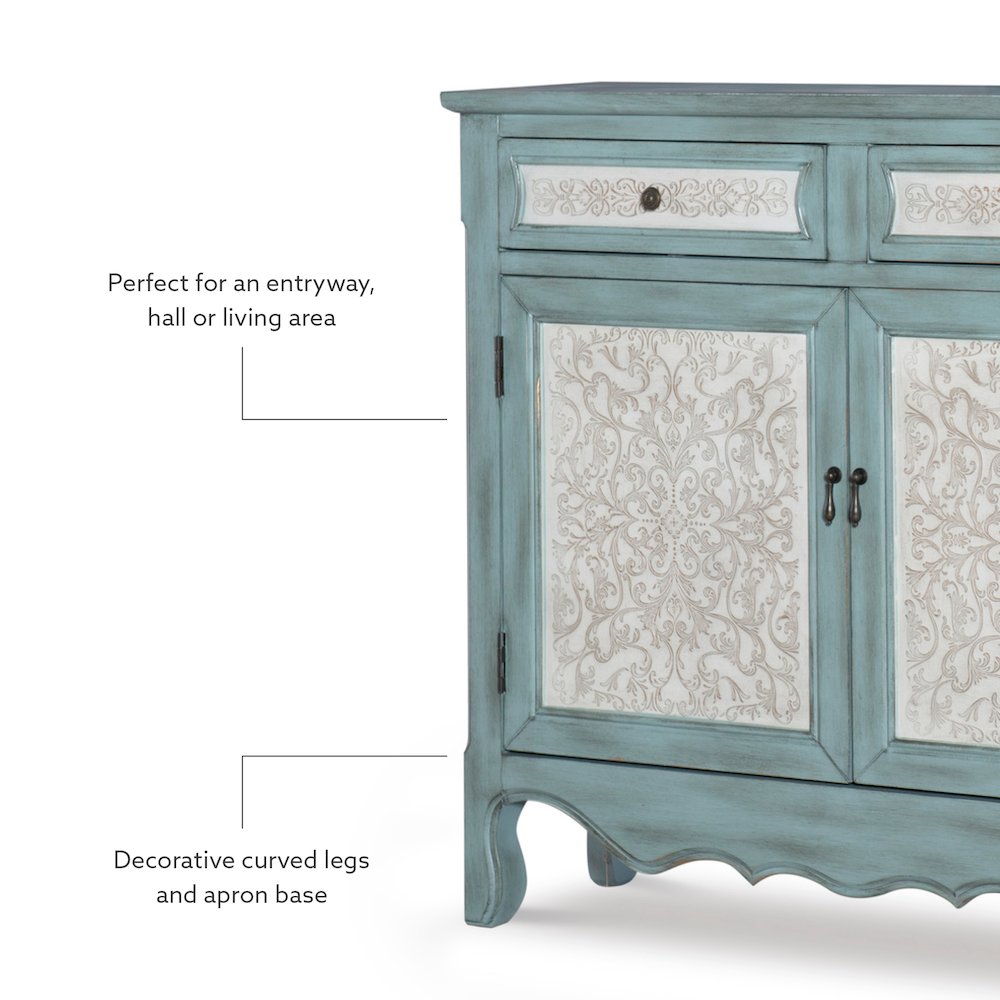 Antique Blue & White Console