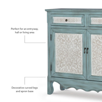 Antique Blue & White Console