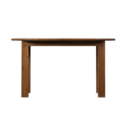 Brown Acacia Wood Outdoor Coffee Table With Solid Construction And Slim Profile