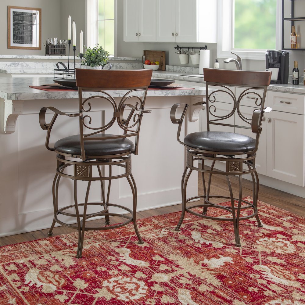 Beeson Big And Tall Counter Stool Arm