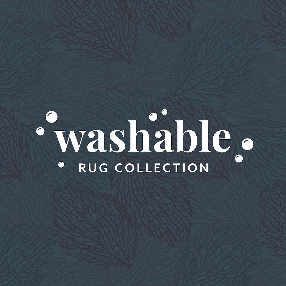 Washable Haylee Ivory/Coral 3x5, Rug