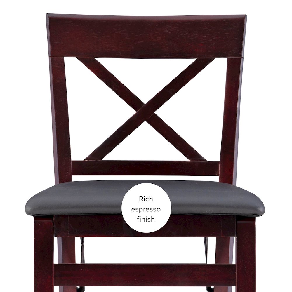 Triena 30 In X Back Folding Bar Stool