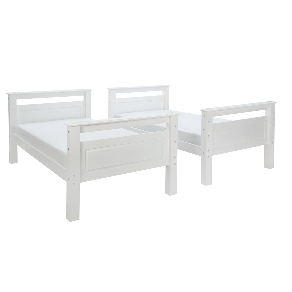 Beckett Twin Over Twin Bunk Bed, White