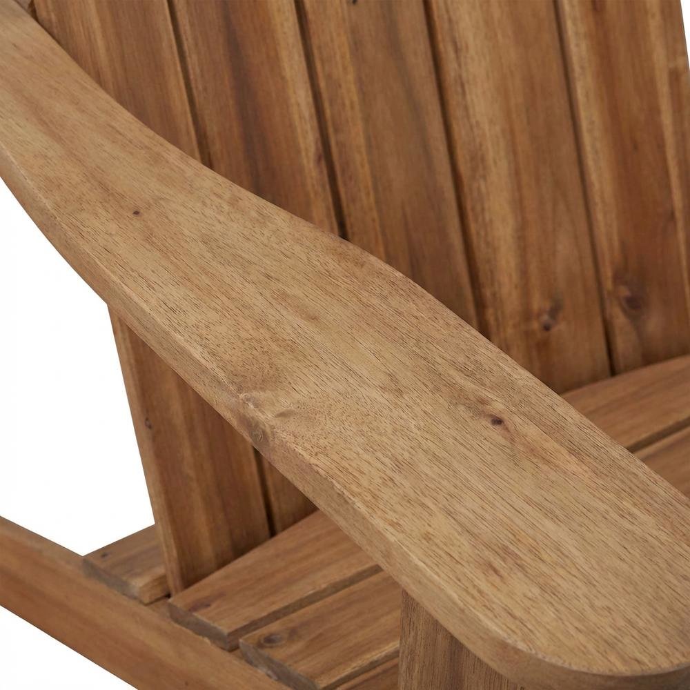 Acorn Adirondack Chair In Brown Solid Wood With Comfortable Design