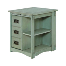 Teal, Side Table, Quality Build, Durable Wood Frame