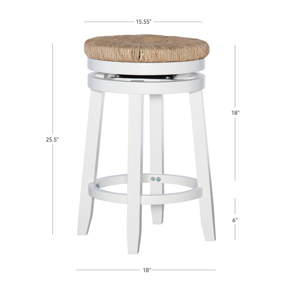 Morgan Counter Stool White