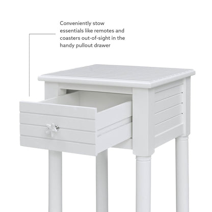 Seaboard End Table White
