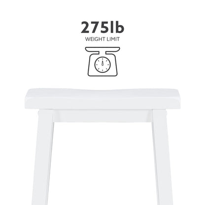 Color Story White Counter Stool