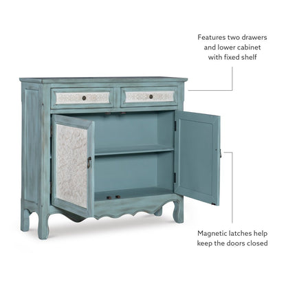Antique Blue & White Console
