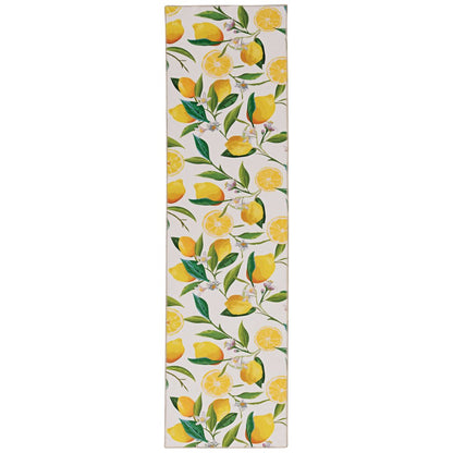 Washable Sumner Ivory/Yellow 2x8, Rug