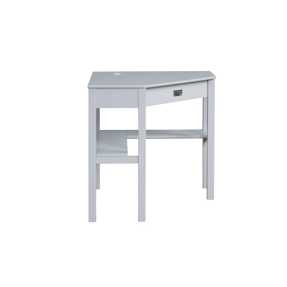Peggy Corner Desk Gray