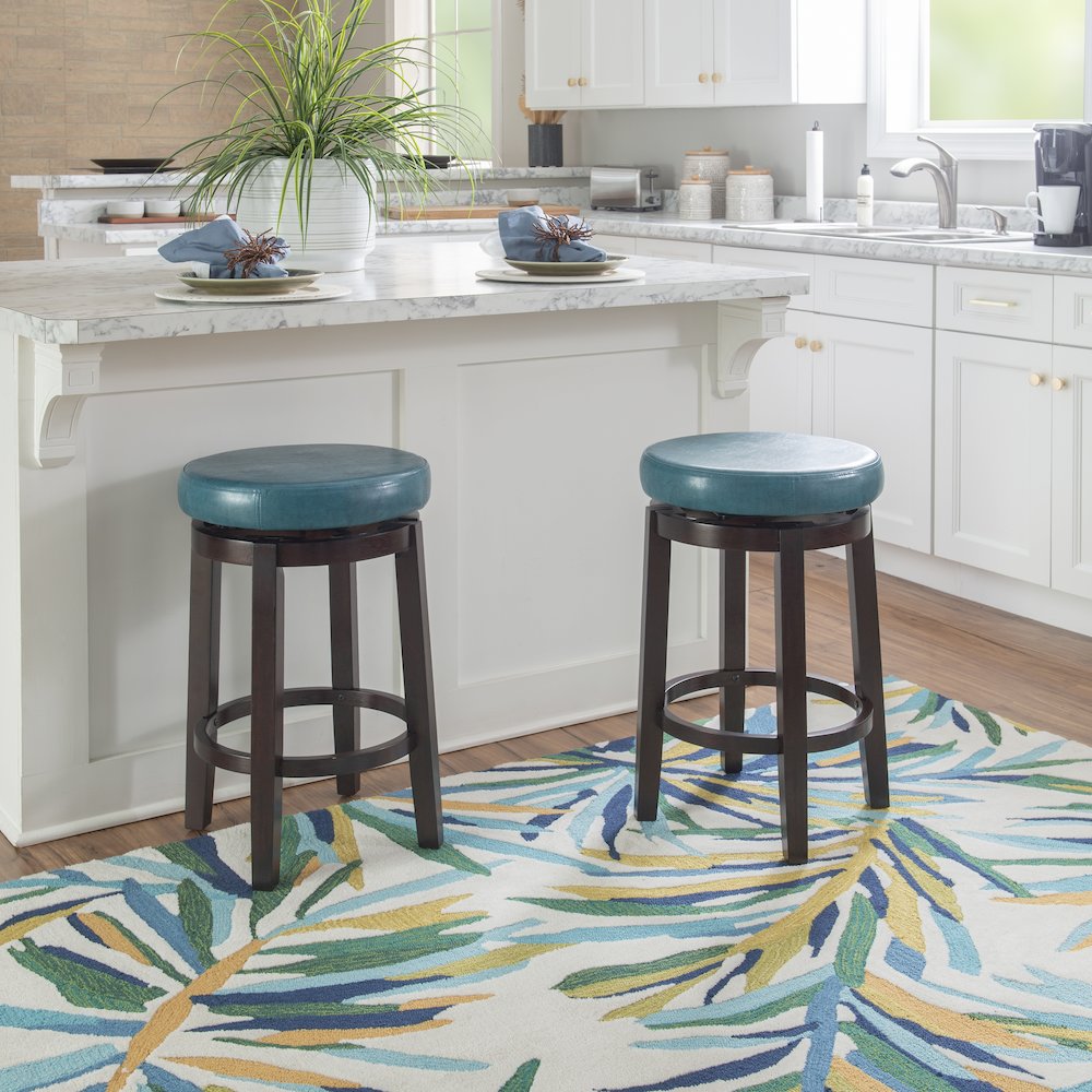 Maya Teal 24 Inches Counter Stool