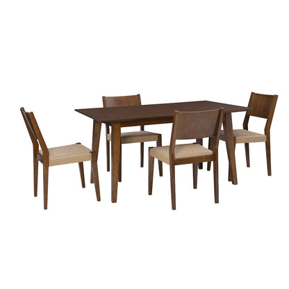 Cadence 5Pc Dining Set Brown