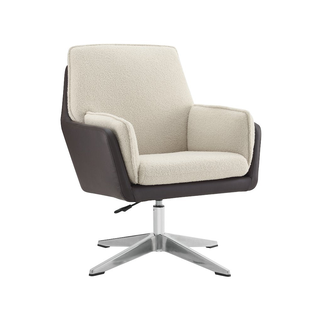 Marion Swivel Chair Brown Natural