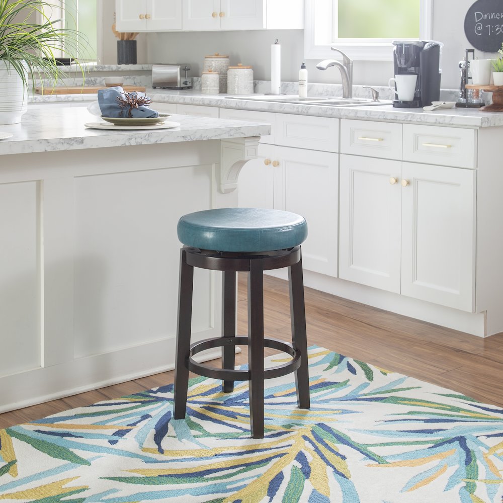 Maya Teal 24 Inches Counter Stool