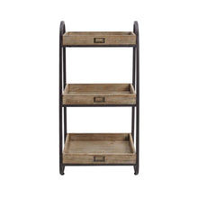 Brown 3-Tier Shoe Storage Stand with Iron Frame and Firm Wood Shelves
