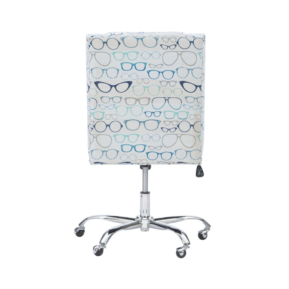 Draper Office Chair, Glasses Print