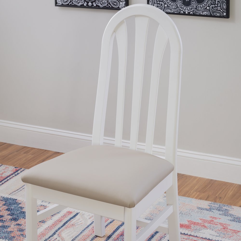 Jesper White Chair Uph Seat