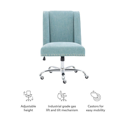 Draper Office Chair, Aqua