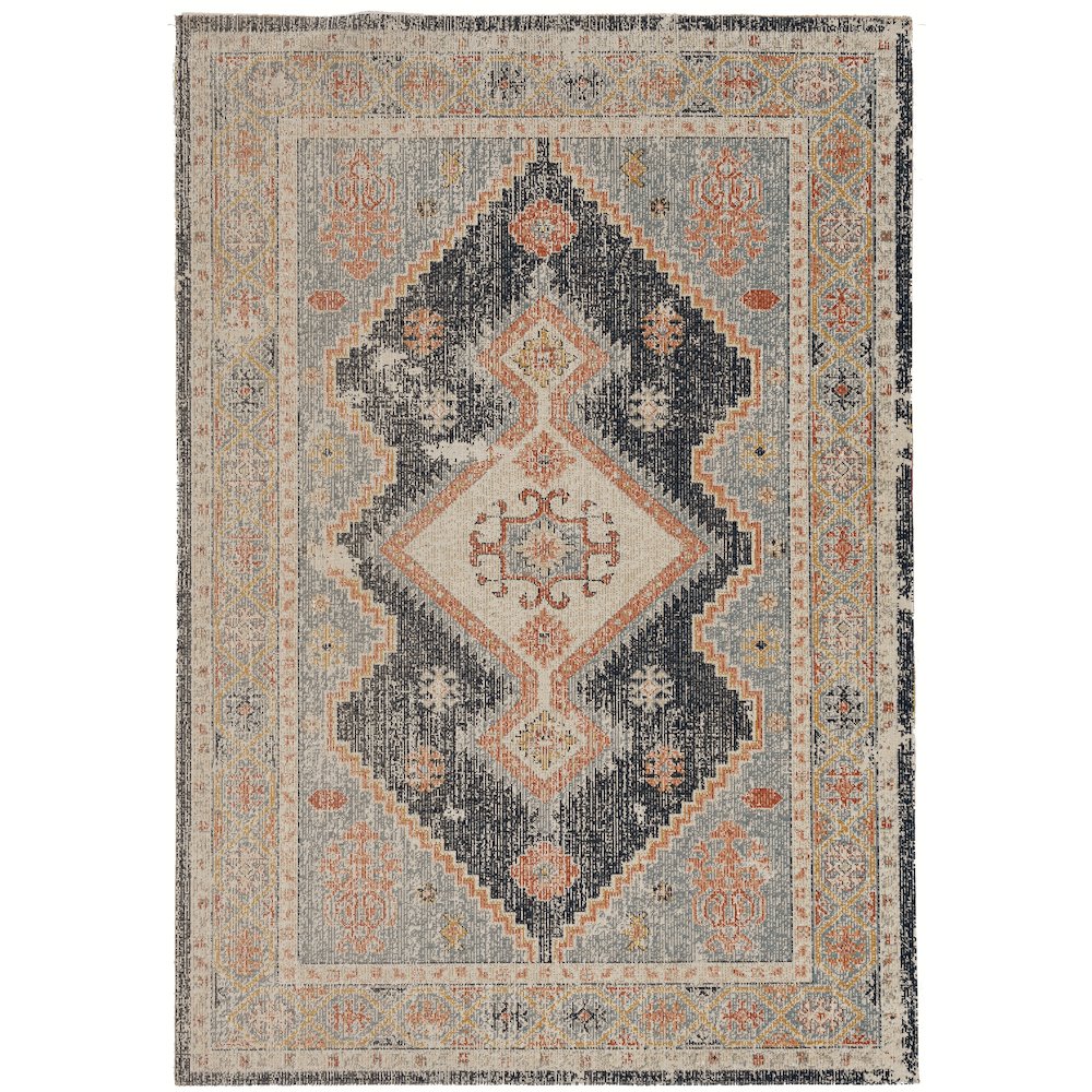 Great Zero Harlon Ivory & Blue 3x5, Rug