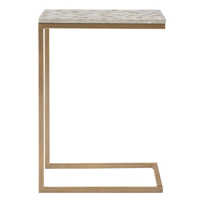 Priscille Capiz Fish Mosaic Accent C Table