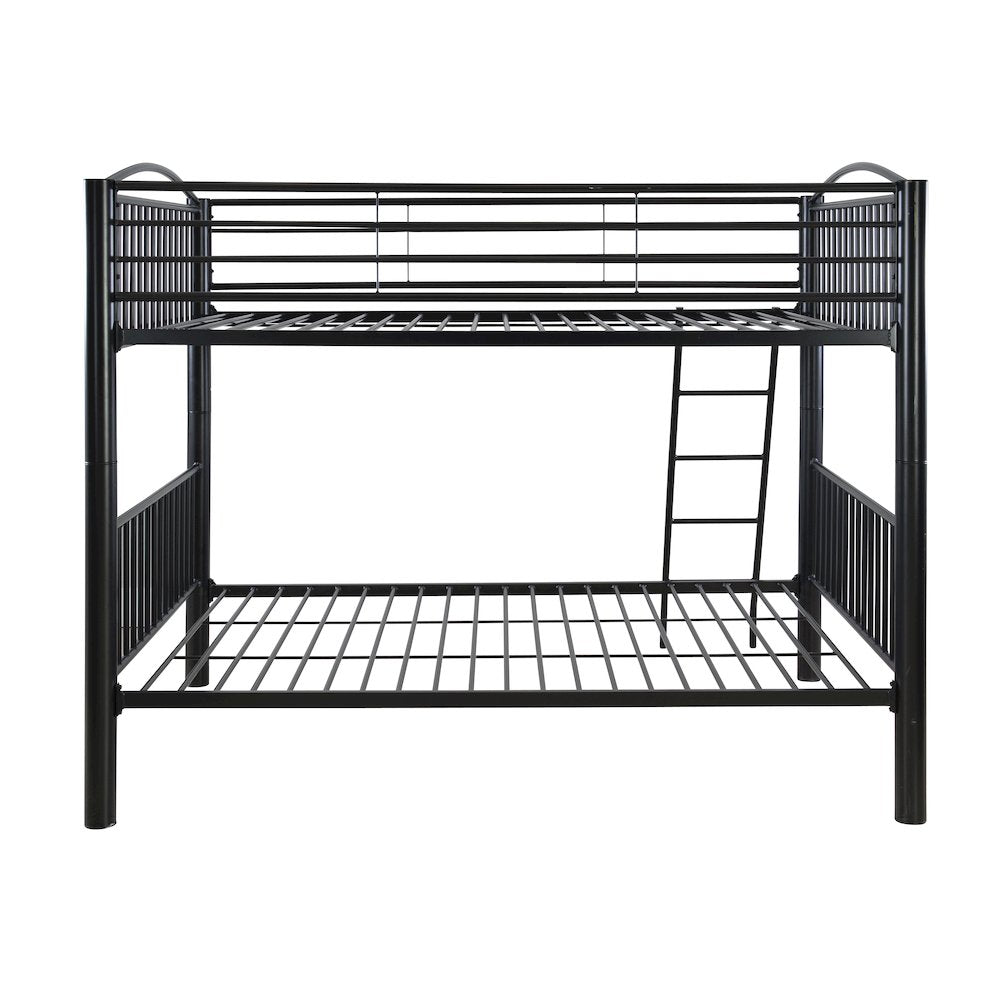 Heavy Metal Black Full Over Full Bunk Bed