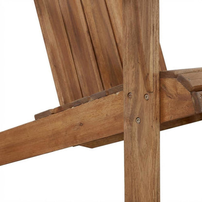 Acorn Adirondack Chair In Brown Solid Wood With Comfortable Design