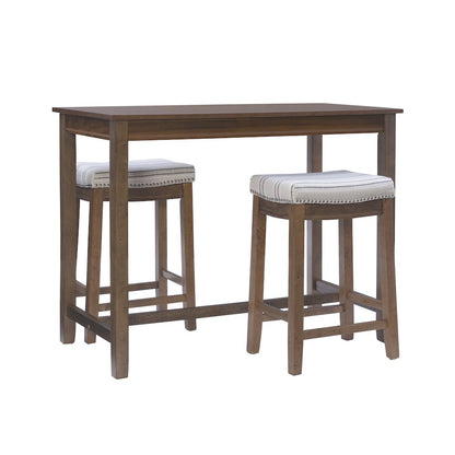Clardige 3Pc Counter Set Rustic Stripe